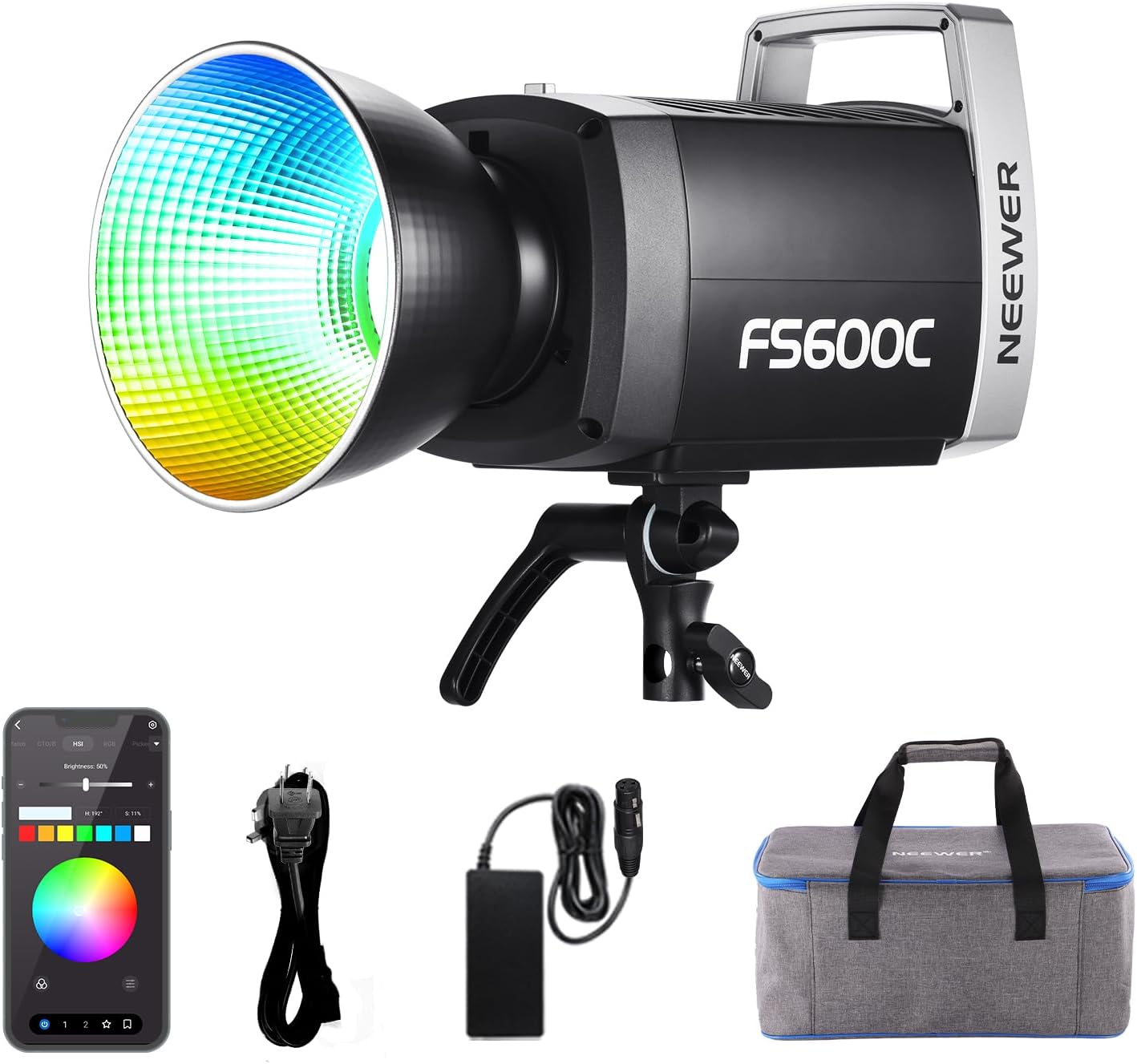 Studio Strobe Light 600W - NEEWER FS600C ไฟวิดีโอ LED RGB COB
