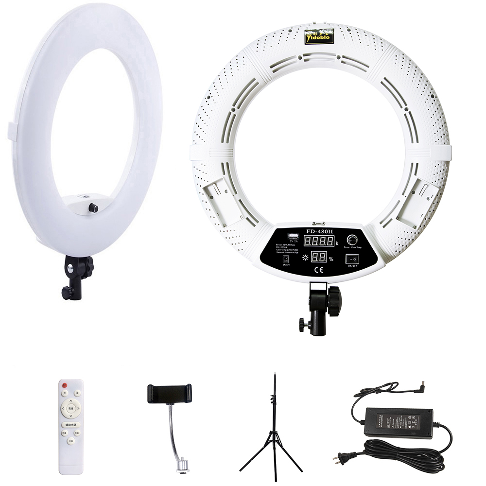 Ring Light 18 Inch Studio - Yidoblo ไฟวงแหวน 18 นิ้ว พร้อมขาตั้ง 96W