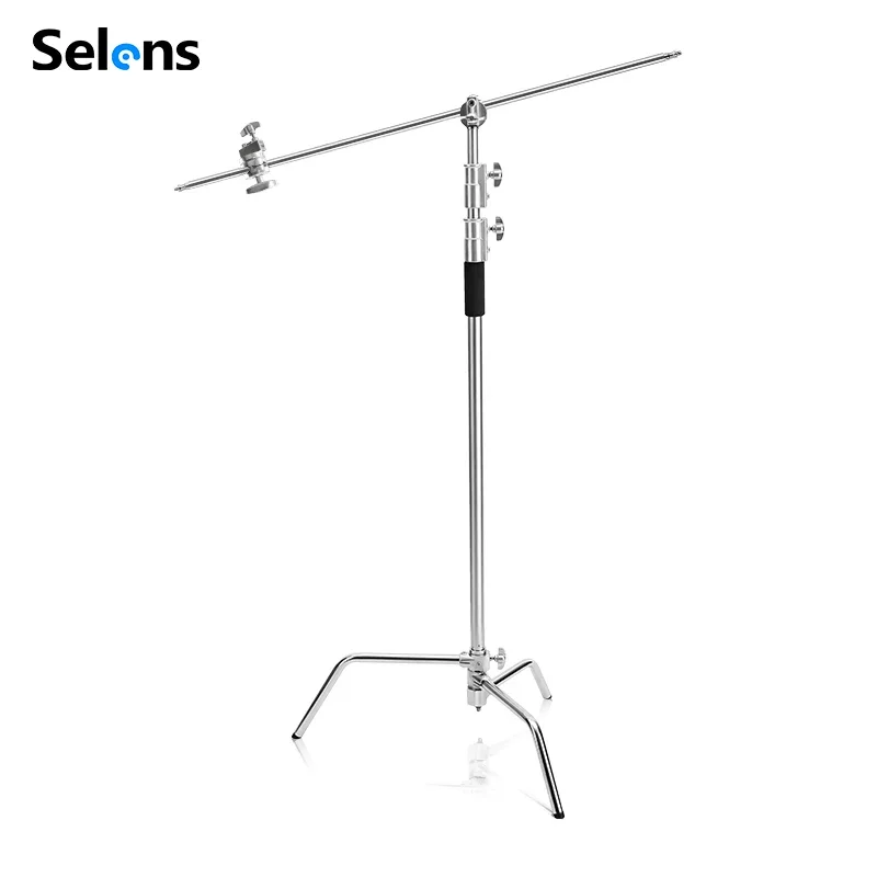Studio Light Stand 3M Heavy Duty - ขาตั้งไฟสตูดิโอ Selens C Stand รับน้ำหนักได้ 20