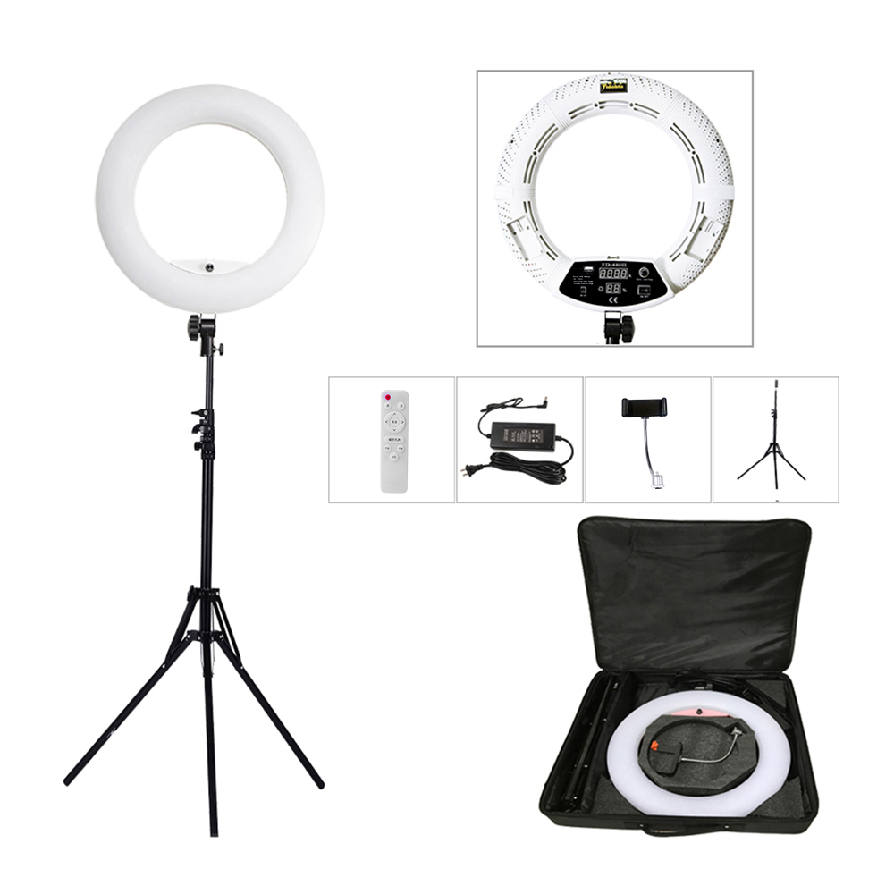 Ring Light 18 Inch Studio - ไฟวงแหวนขนาด 18 นิ้ว พร้อมขาตั้งกล้อง 96 วัตต์
