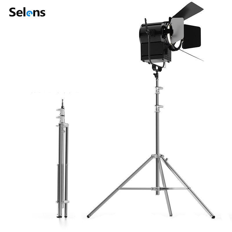 Studio Light Stand 3M Heavy Duty - ขาตั้งกล้อง Selens 2.2/3M สำหรับงานหนัก ทำจากสแตนเลส พับได้