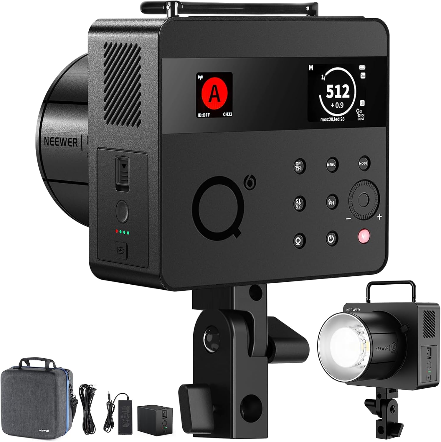 Studio Strobe Hss Ttl - NEEWER 600Ws 2.4G TTL แฟลชสตูดิโอสำหรับใช้งานกลางแจ้ง ควบคุมผ่านแอป,