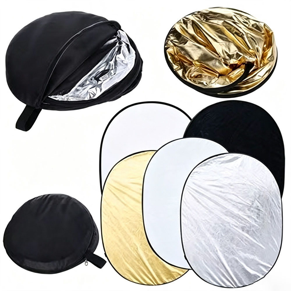 Reflector 5 In 1 110Cm - แผ่นสะท้อนแสงแบบพับได้ 5 in 1 สำหรับถ่ายภาพ พร้อมกระเป๋าพกพา