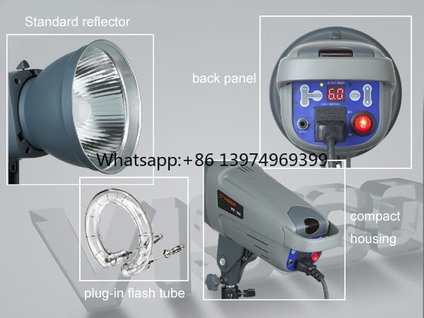 Studio Strobe Light 600W - อุปกรณ์แสงสว่างสำหรับการถ่ายภาพ CE ROHS 5600K ไฟแฟลชโมโนสตูดิโอ