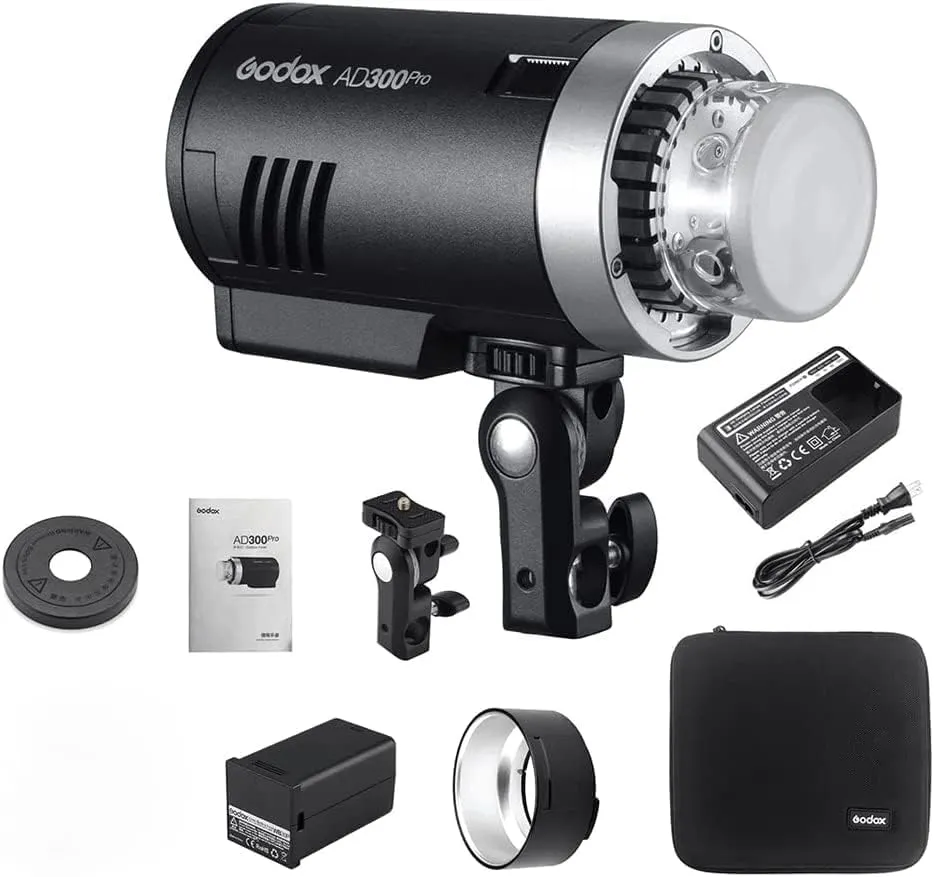 Studio Strobe Hss Ttl - Godox AD300Pro แฟลชสตูดิโอแบบพกพา 300Ws สำหรับใช้งานกลางแจ้ง รองรับระบบ