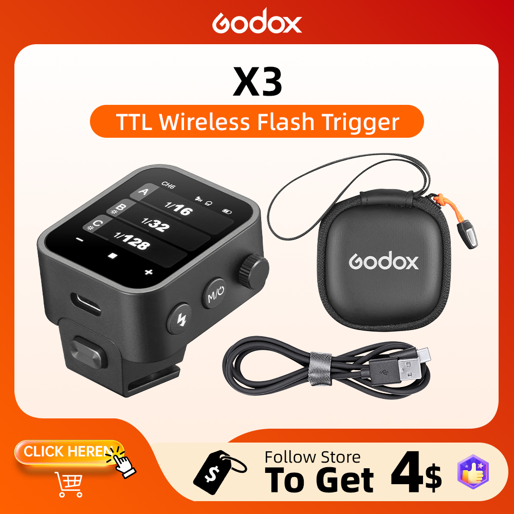 Wireless Flash Trigger 2.4G - ชุดควบคุมแฟลชไร้สาย Godox X3 TTL HSS 2.4G