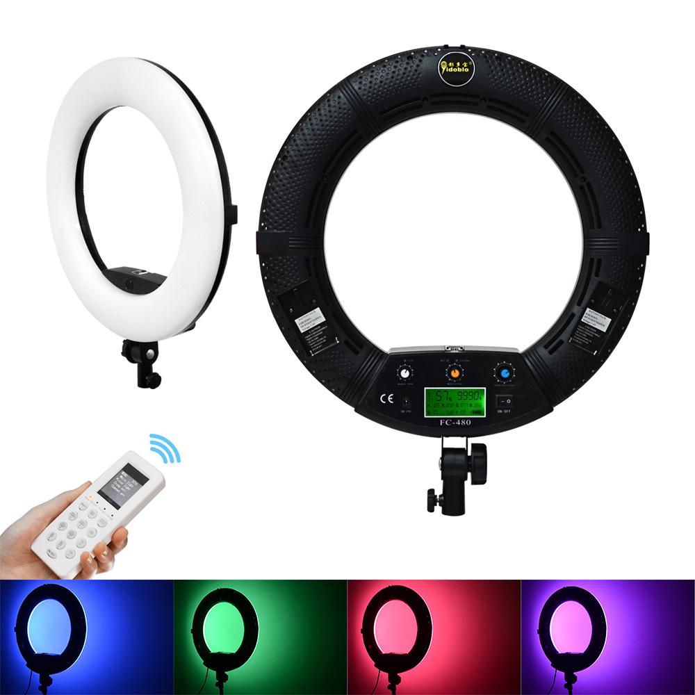 Ring Light 18 Inch Studio - Professional RGB แหวนไฟ45ซม.แหวนพร้อมขาตั้งกล้อง2700K-9990K Yidoblo FC-480 18นิ้ว96W