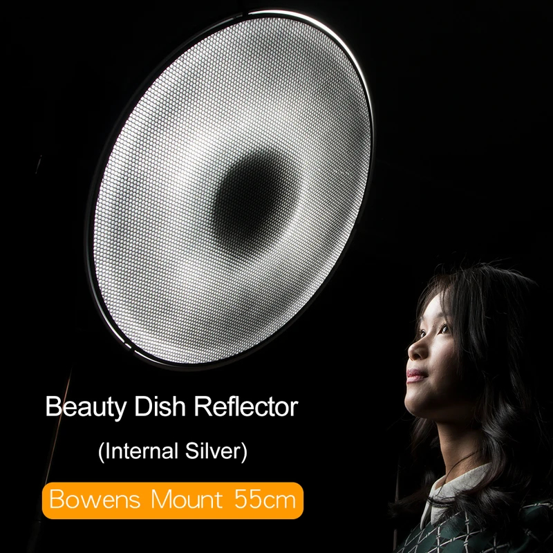 จานสะท้อนแสงสีเงินขนาด 55 ซม.  - Beauty Dish 55Cm Studio บทวิจารณ์และราคา