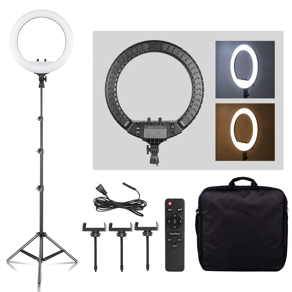ไฟวงแหวน LED ขนาด 18 นิ้ว พร้อ - Ring Light 18 Inch Studio บทวิจารณ์และราคา