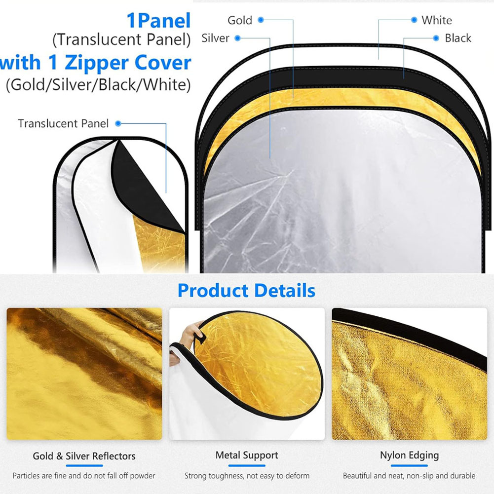 ERIKOLE 5-in-1 การถ่ายภาพ Refl - Reflector 5 In 1 110Cm บทวิจารณ์และราคา