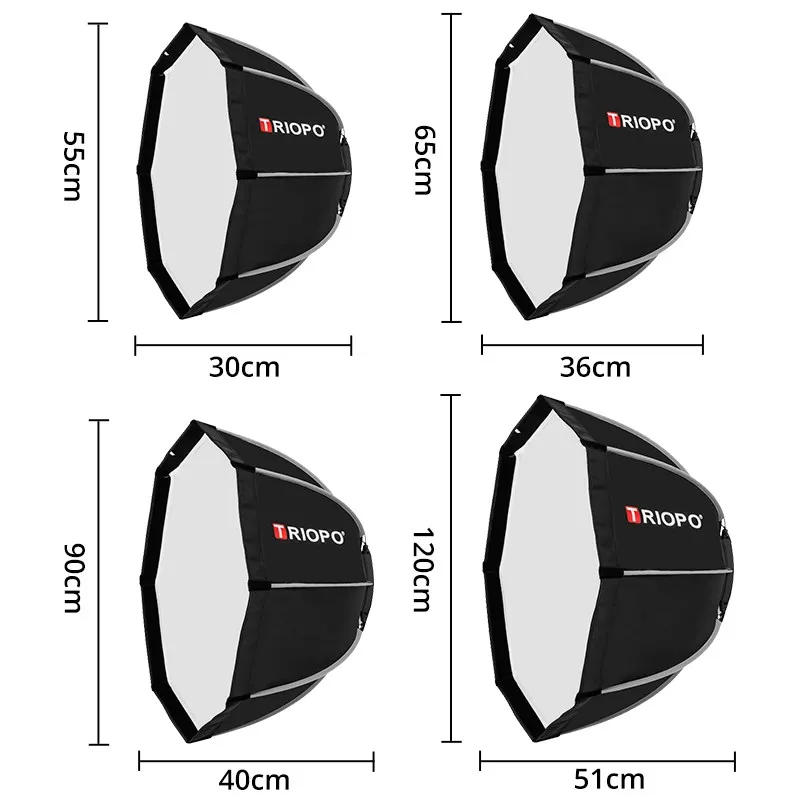 ซอฟต์บ็อกซ์ทรงแปดเหลี่ยม Triop - Softbox 120Cm Octagon บทวิจารณ์และราคา