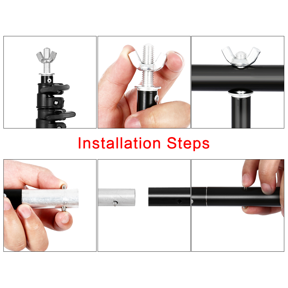 ขาตั้งฉากหลังรูปตัว T สำหรับถ่ - Photography Backdrop Stand Kit บทวิจารณ์และราคา