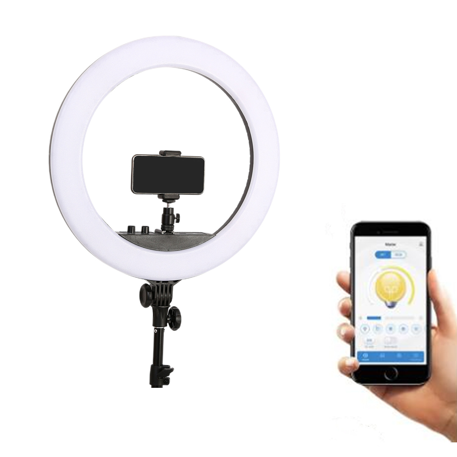 18นิ้ว55W สตูดิโอถ่ายภาพ LED แ - Ring Light 18 Inch Studio บทวิจารณ์และราคา
