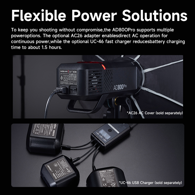 Godox AD800 Pro ไฟแฟลชสำหรับใช - Studio Strobe Hss Ttl บทวิจารณ์และราคา