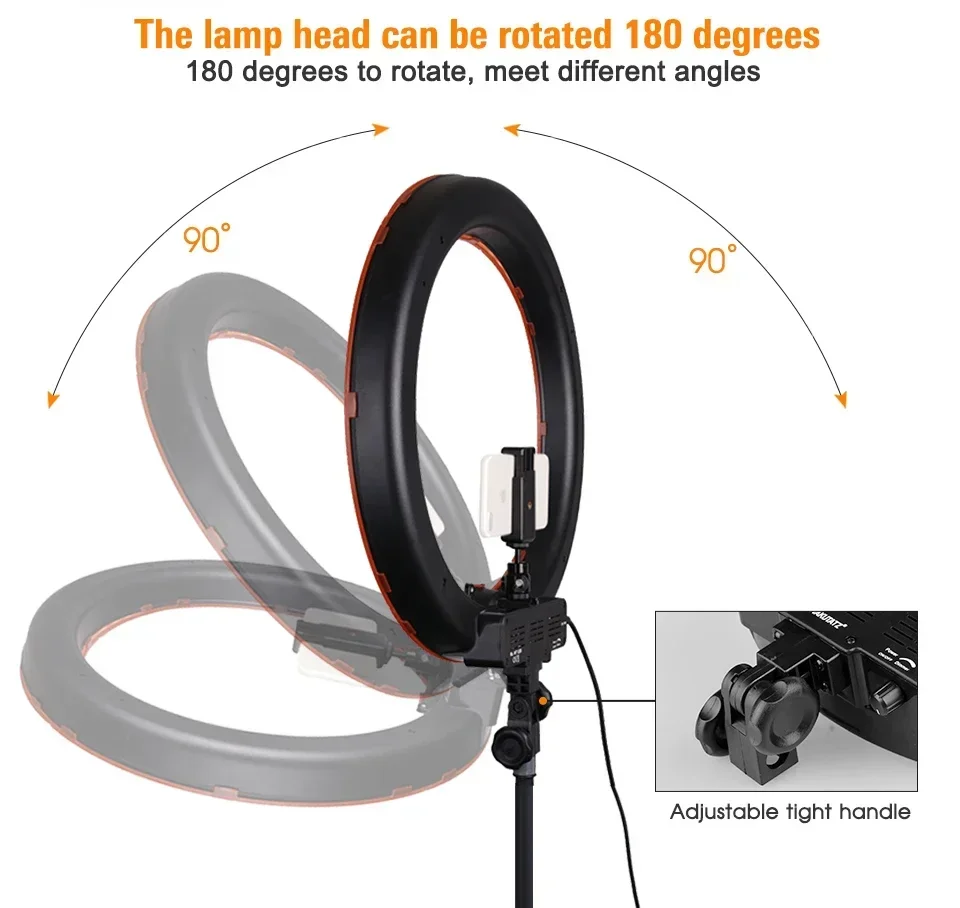 ไฟวงแหวน LED ขนาด 18 นิ้ว 48 ซ - Ring Light 18 Inch Studio บทวิจารณ์และราคา