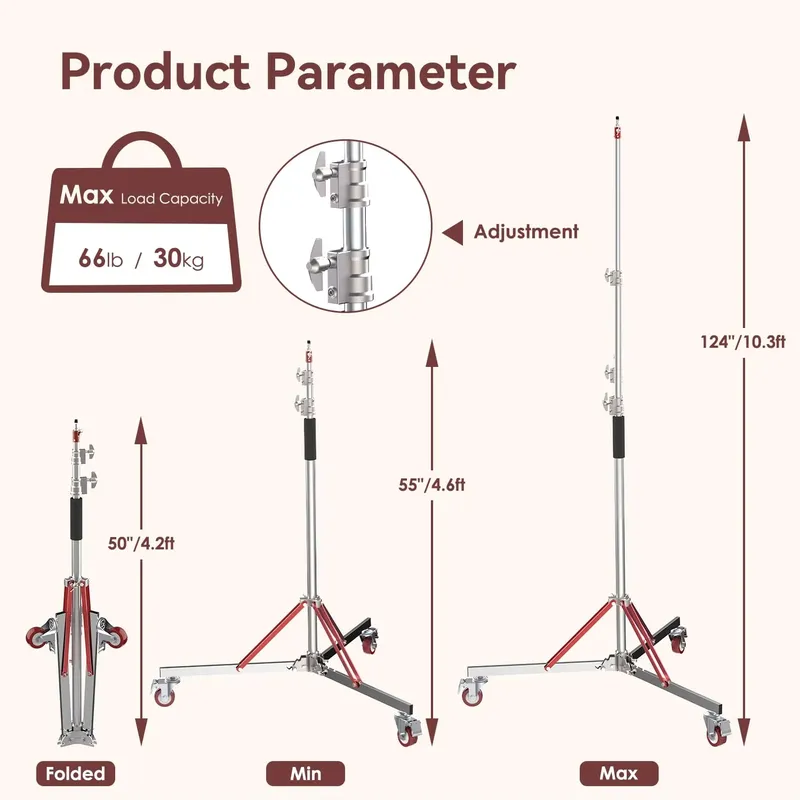 ขาตั้งกล้องแบบปรับระดับได้ พร้ - Studio Light Stand 3M Heavy Duty บทวิจารณ์และราคา