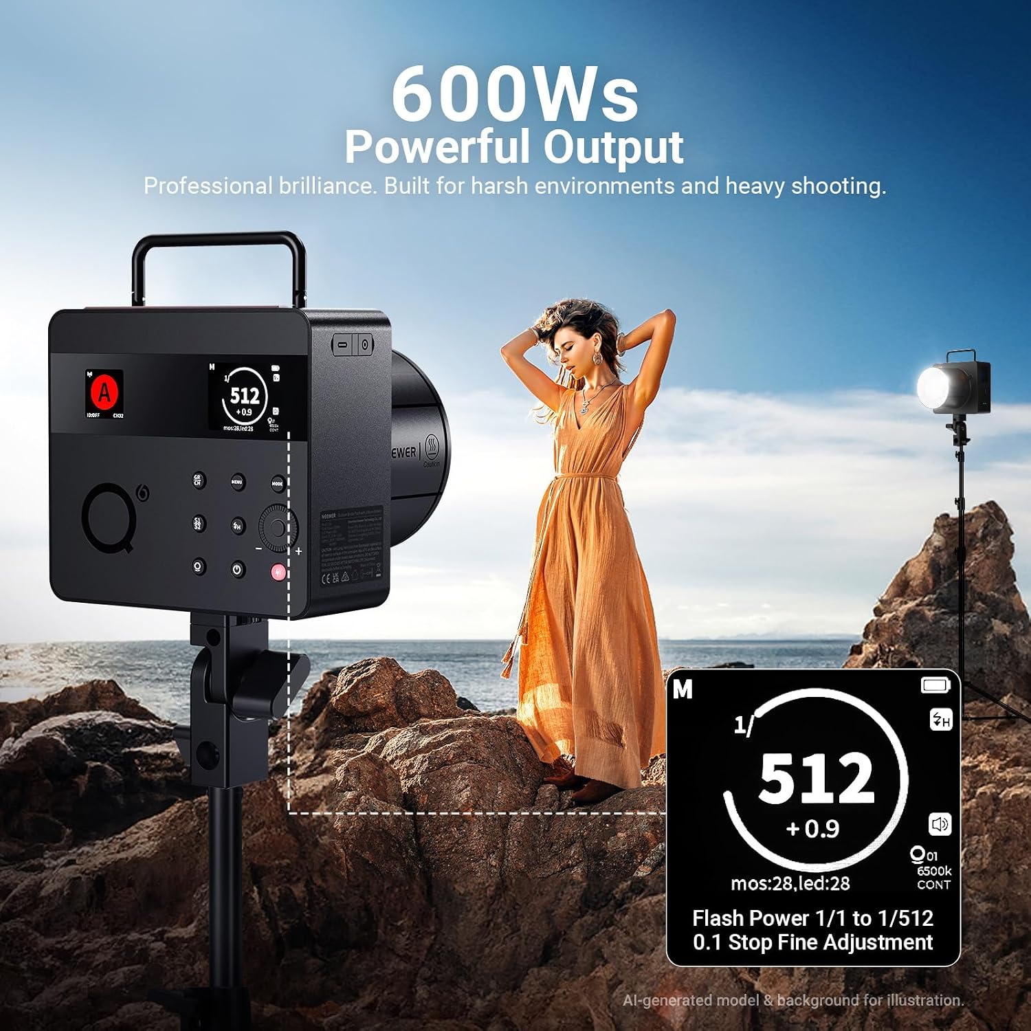 NEEWER 600Ws 2.4G TTL แฟลชสตูด - Studio Strobe Hss Ttl บทวิจารณ์และราคา