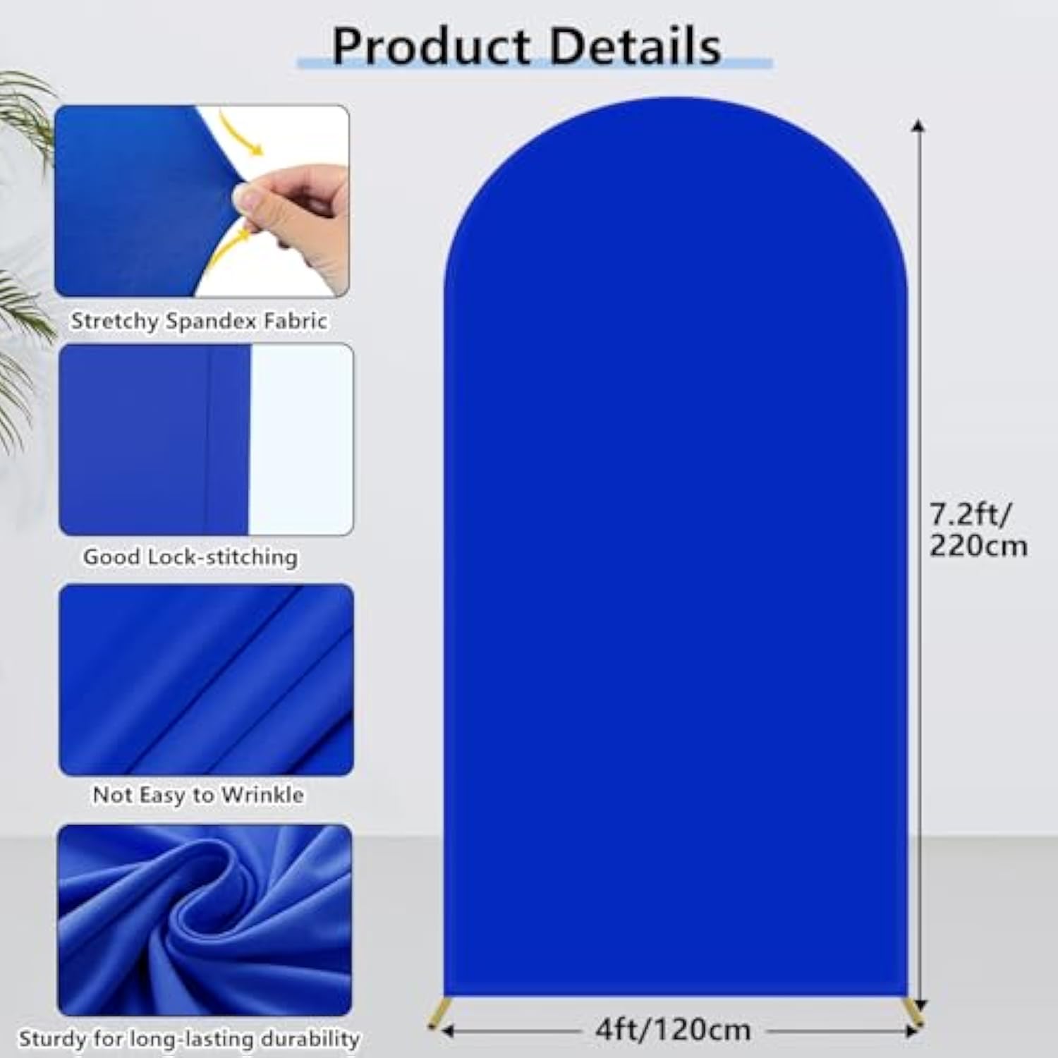 VIKAMA Blue Arch ฝาครอบบอลลูนแ - Photography Backdrop Stand Kit บทวิจารณ์และราคา