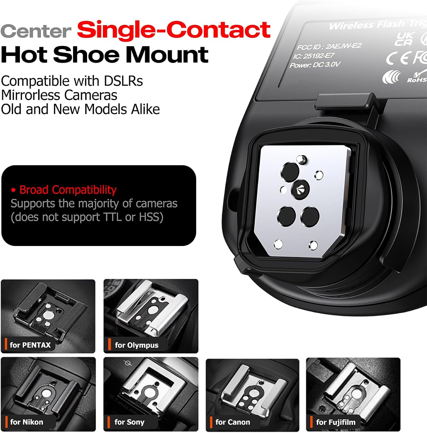 ตัวส่งสัญญาณแฟลชไร้สาย Non-TTL - Wireless Flash Trigger 2.4G บทวิจารณ์และราคา