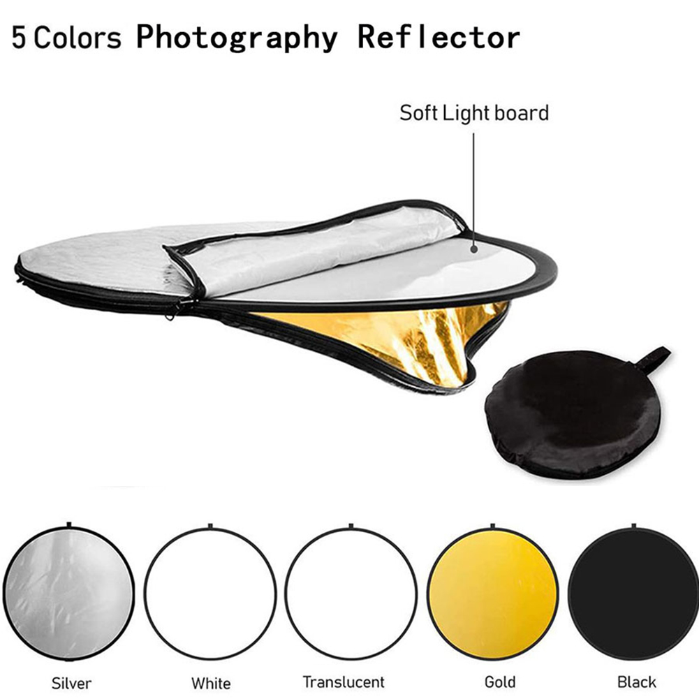 ชุดสะท้อนแสงการถ่ายภาพ 5-in-1  - Reflector 5 In 1 110Cm บทวิจารณ์และราคา
