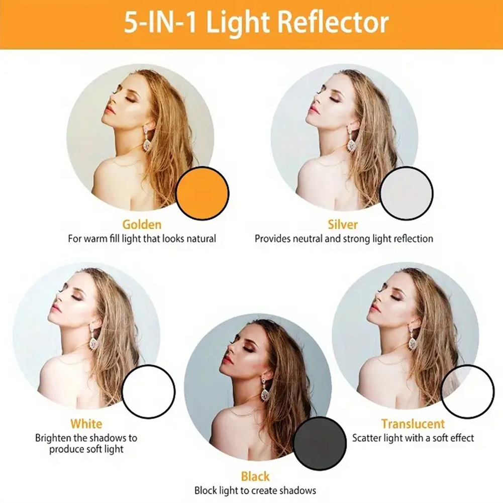 ชุดสะท้อนแสงการถ่ายภาพ 5-in-1  - Reflector 5 In 1 110Cm บทวิจารณ์และราคา