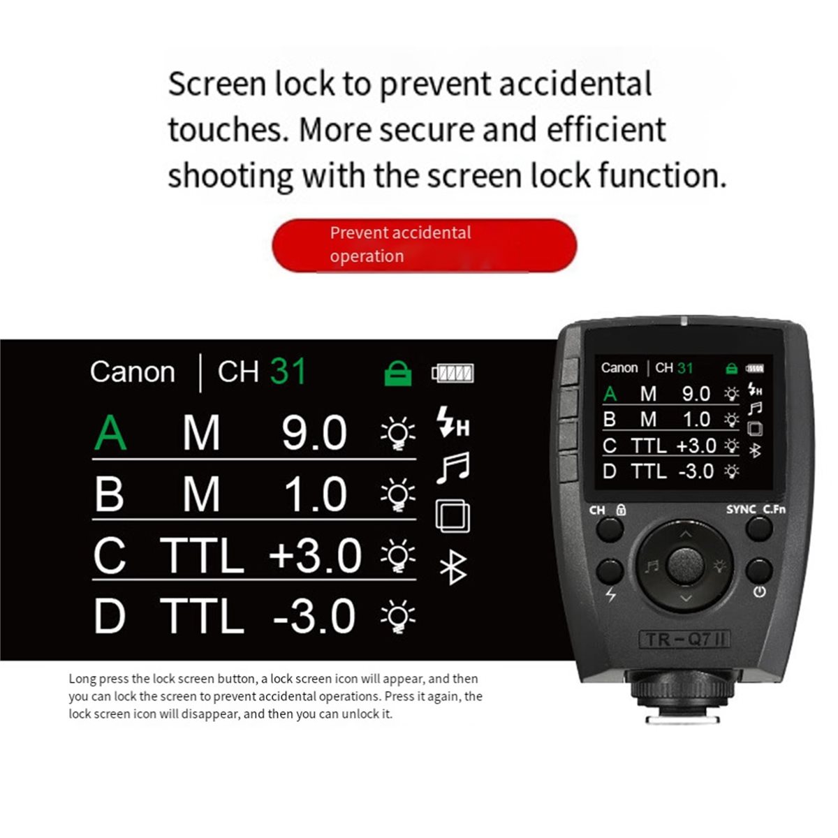 B21B TR-Q7II 2.4G ตัวส่งสัญญาณ - Wireless Flash Trigger 2.4G บทวิจารณ์และราคา