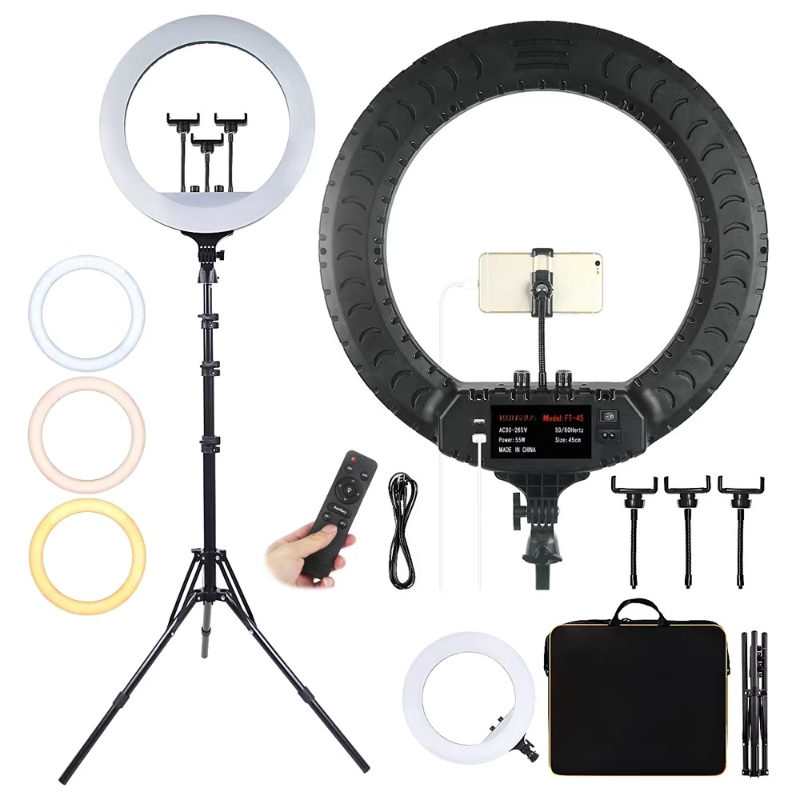 ไฟวงแหวนขนาด 18 นิ้ว พร้อมขาตั - Ring Light 18 Inch Studio บทวิจารณ์และราคา