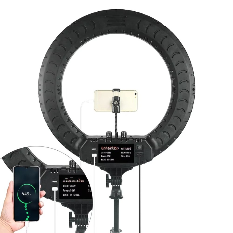 ไฟวงแหวนขนาด 18 นิ้ว พร้อมขาตั - Ring Light 18 Inch Studio บทวิจารณ์และราคา