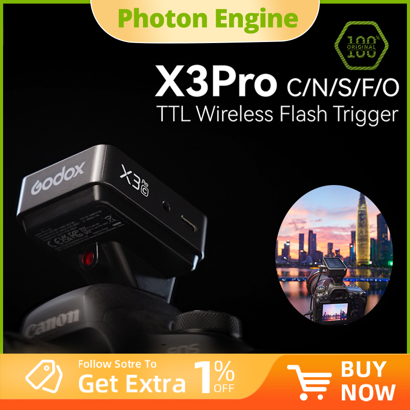 ทริกเกอร์แฟลชไร้สาย Godox X3pr - Wireless Flash Trigger 2.4G บทวิจารณ์และราคา