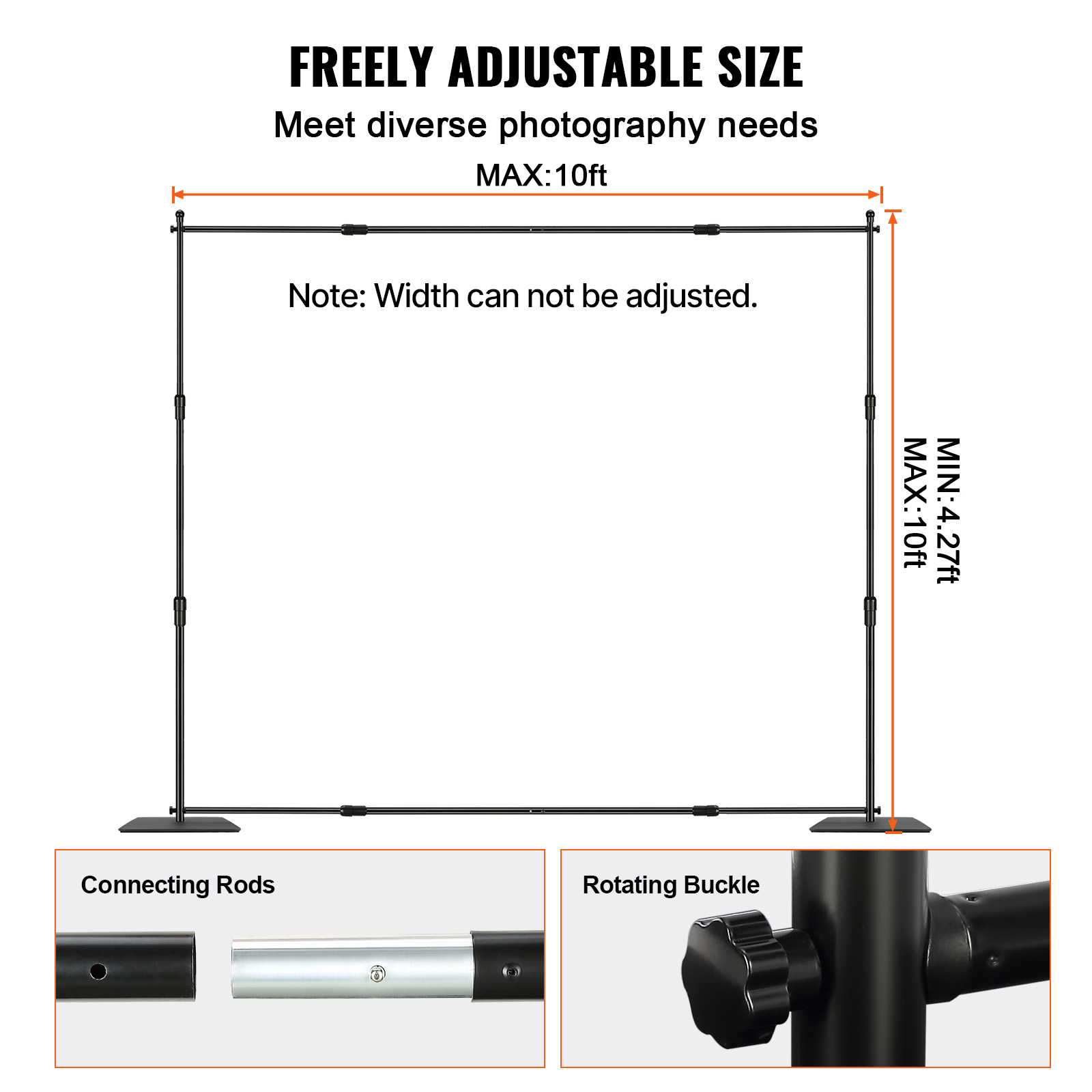 ชุดอุปกรณ์ฉากหลังแบบท่อและผ้าข - Photography Backdrop Stand Kit บทวิจารณ์และราคา