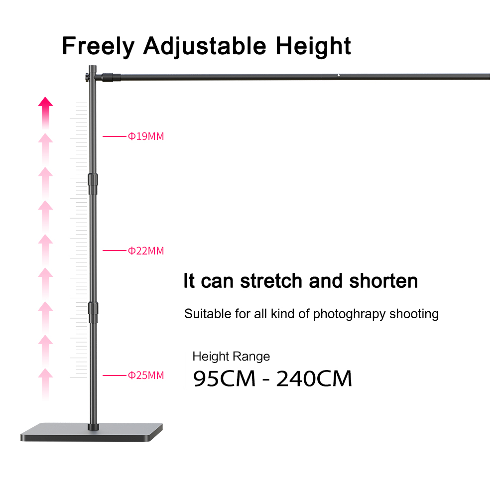 ขาตั้งฉากหลังแบบหนา 2.4x3 เมตร - Photography Backdrop Stand Kit บทวิจารณ์และราคา