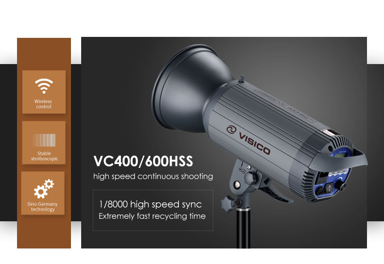แฟลชสตูดิโอมืออาชีพความเร็วสูง - Studio Strobe Light 600W บทวิจารณ์และราคา