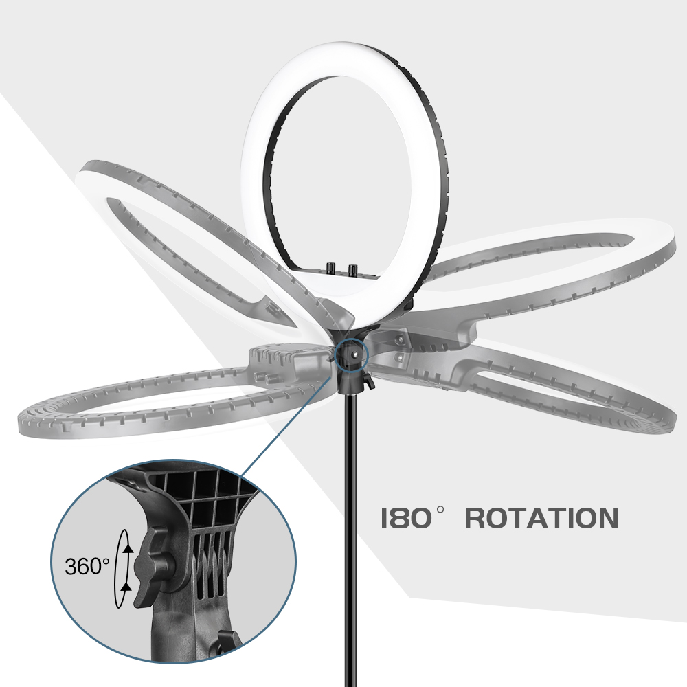 18 นิ้ว LED แหวนแสงขาตั้งขาตั้ - Ring Light 18 Inch Studio บทวิจารณ์และราคา