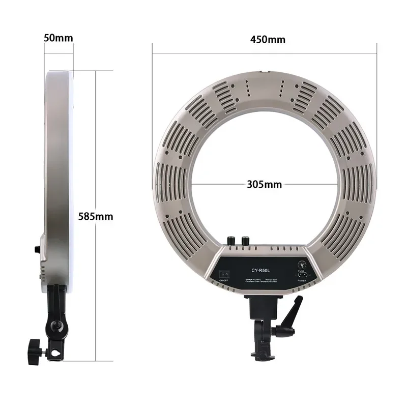 ไฟวงแหวนปรับได้ขนาด 18 นิ้ว 55 - Ring Light 18 Inch Studio บทวิจารณ์และราคา