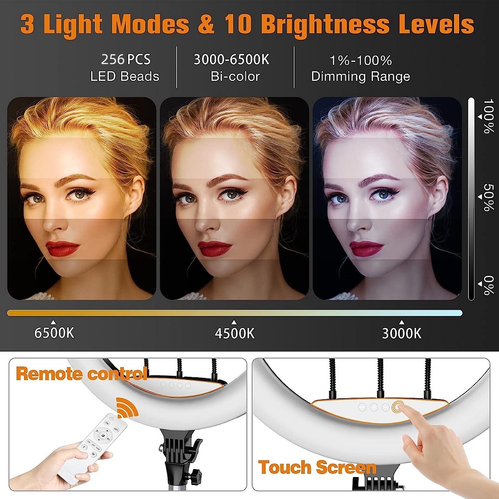 ไฟวงแหวนสำหรับถ่ายภาพขนาด 18 น - Ring Light 18 Inch Studio บทวิจารณ์และราคา