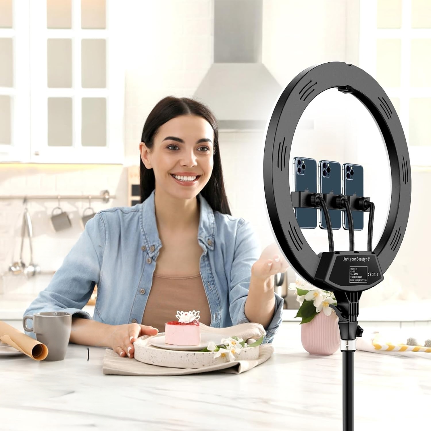 ไฟวงแหวนสำหรับถ่ายภาพขนาด 18 น - Ring Light 18 Inch Studio บทวิจารณ์และราคา