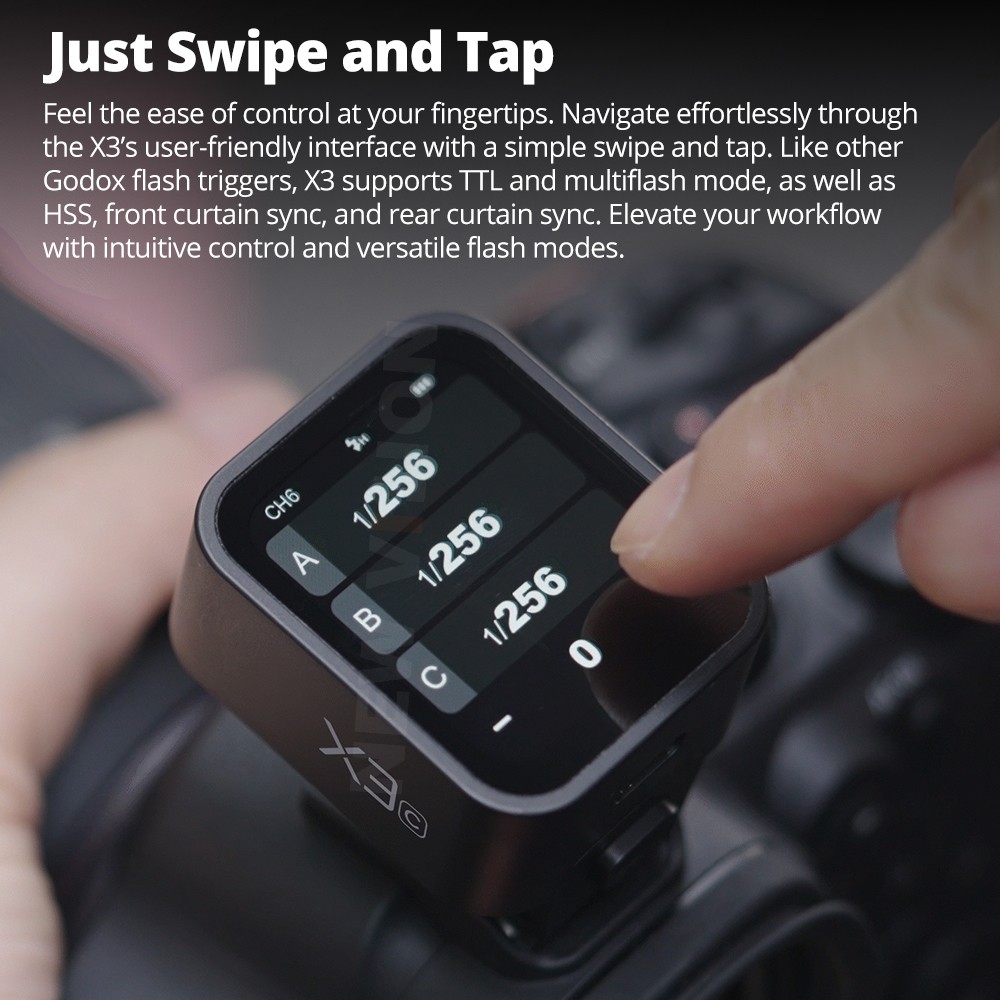 ชุดควบคุมแฟลชไร้สาย Godox X3 C - Wireless Flash Trigger 2.4G บทวิจารณ์และราคา