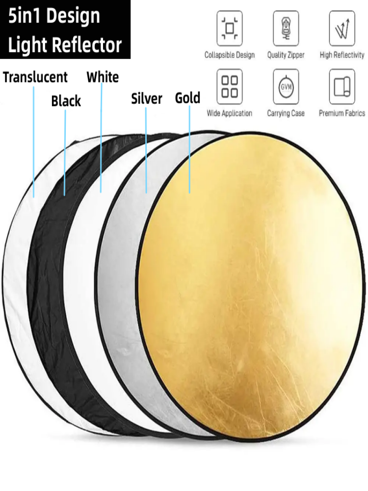 RF01 5in1 พับรอบการถ่ายภาพ Ref - Reflector 5 In 1 110Cm บทวิจารณ์และราคา