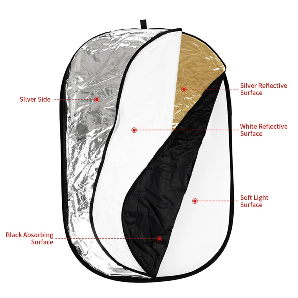 แผ่นสะท้อนแสงแบบพับได้ 5 in 1  - Reflector 5 In 1 110Cm บทวิจารณ์และราคา