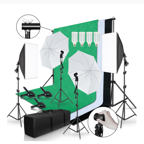 ชุดอุปกรณ์ถ่ายภาพครบชุดสำหรับผ - Photography Backdrop Stand Kit บทวิจารณ์และราคา