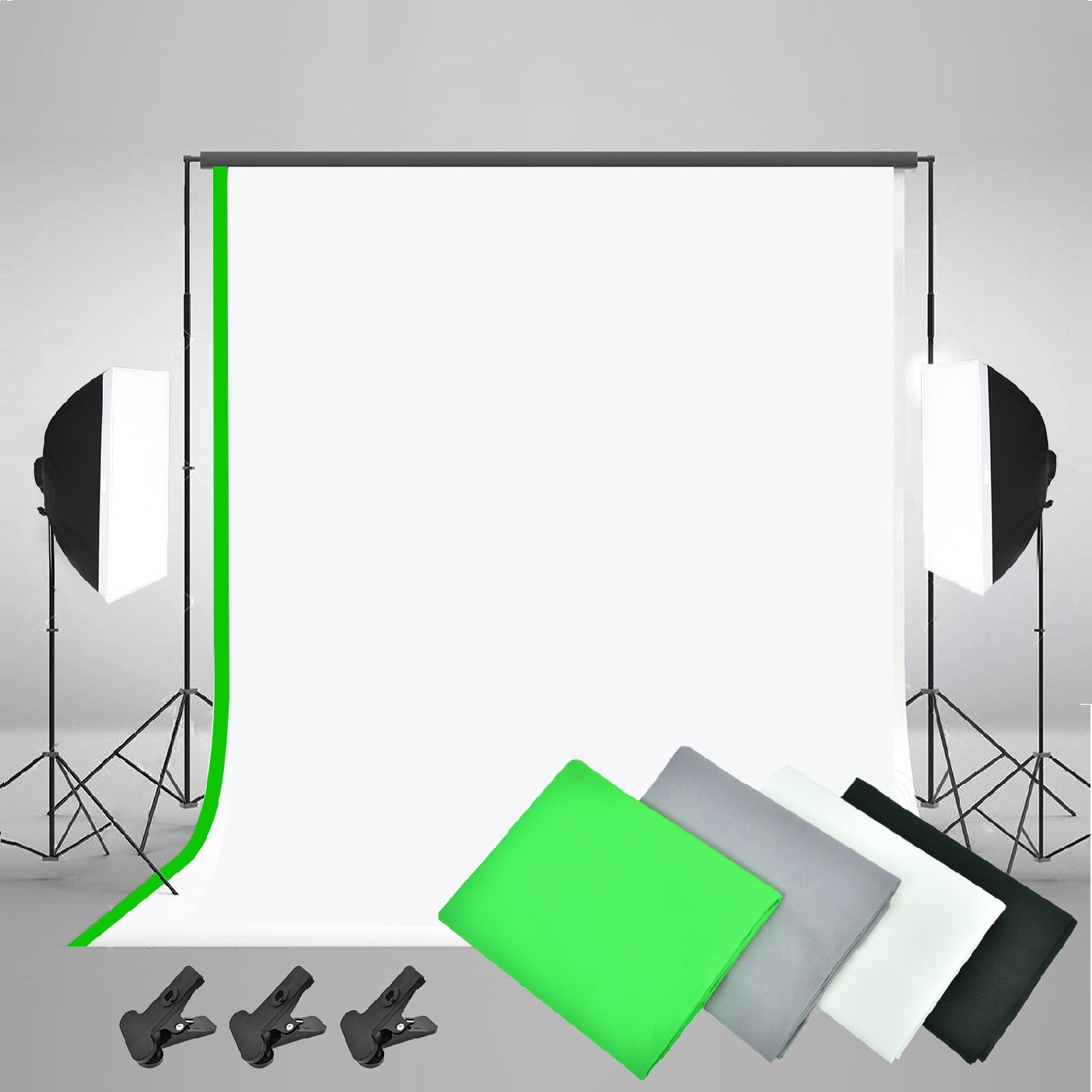 ชุดอุปกรณ์ถ่ายภาพครบชุดสำหรับผ - Photography Backdrop Stand Kit บทวิจารณ์และราคา