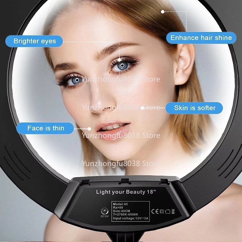ชุดไฟขาตั้งกล้องแบบพกพาขนาด 18 - Ring Light 18 Inch Studio บทวิจารณ์และราคา
