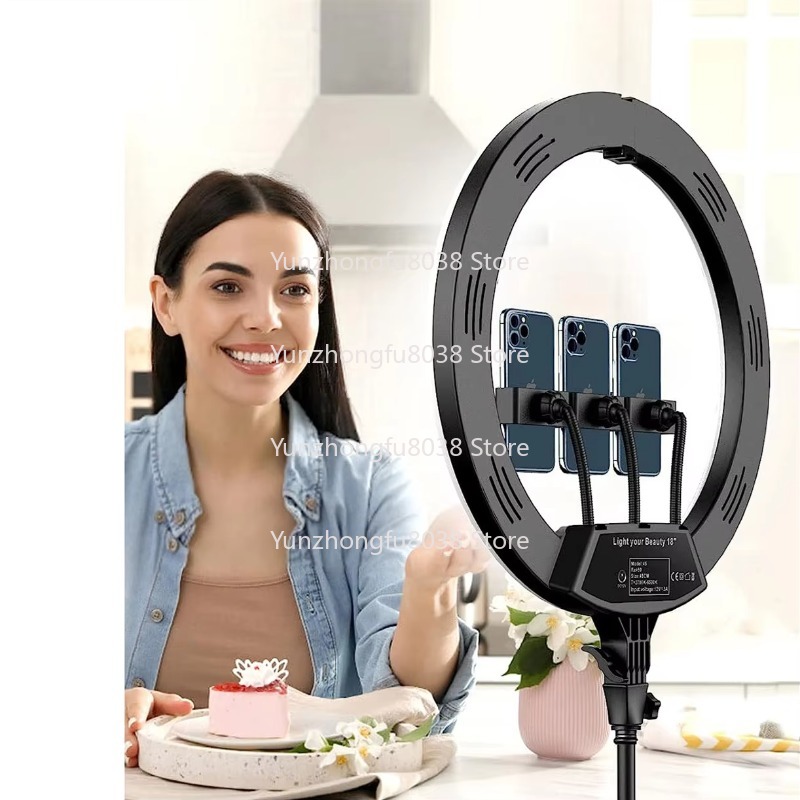 ชุดไฟขาตั้งกล้องแบบพกพาขนาด 18 - Ring Light 18 Inch Studio บทวิจารณ์และราคา