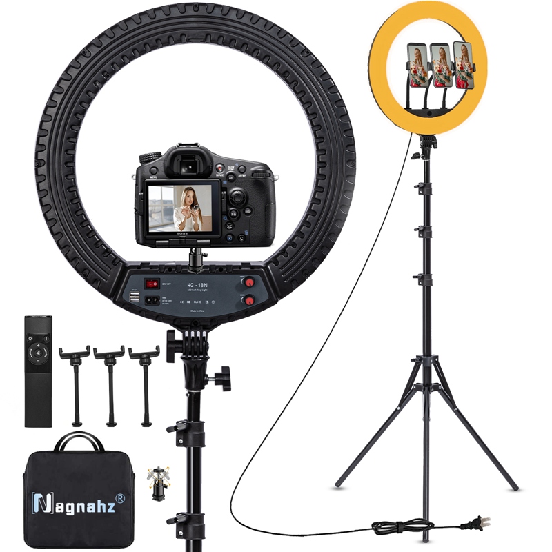 18 นิ้วแหวนแสงขาตั้งขาตั้งกล้อ - Ring Light 18 Inch Studio บทวิจารณ์และราคา