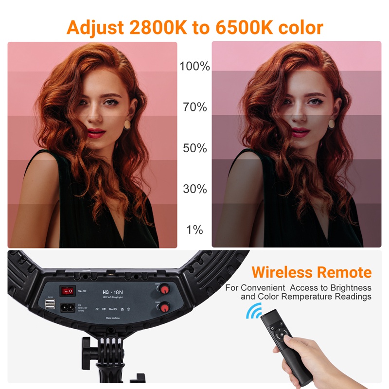 18 นิ้วแหวนแสงขาตั้งขาตั้งกล้อ - Ring Light 18 Inch Studio บทวิจารณ์และราคา