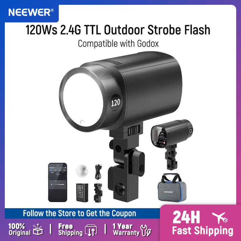 NEEWER Q120 120Ws 2.4G TTL แฟล - Studio Strobe Hss Ttl บทวิจารณ์และราคา