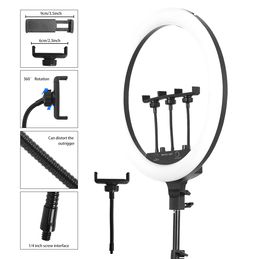 18 นิ้ว RGB แหวนแสงการถ่ายภาพห - Ring Light 18 Inch Studio บทวิจารณ์และราคา