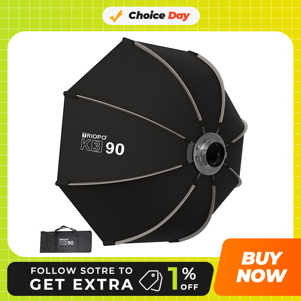 TRIOPO K3 Series 55 ซม.65 ซม.9 - Softbox 120Cm Octagon บทวิจารณ์และราคา