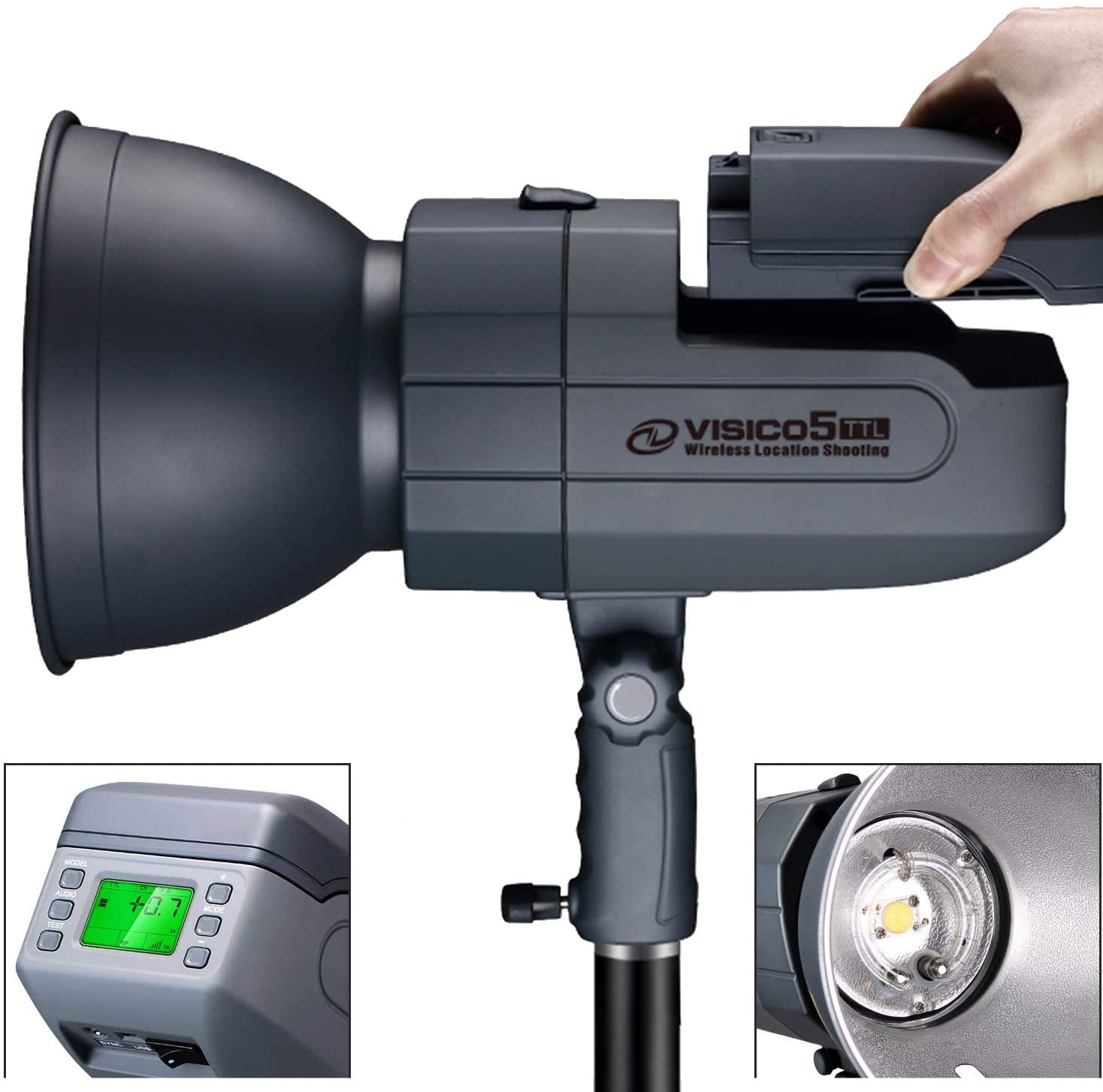 Visico 5II 400Ws TTL HSS กลางแ - Studio Strobe Hss Ttl บทวิจารณ์และราคา