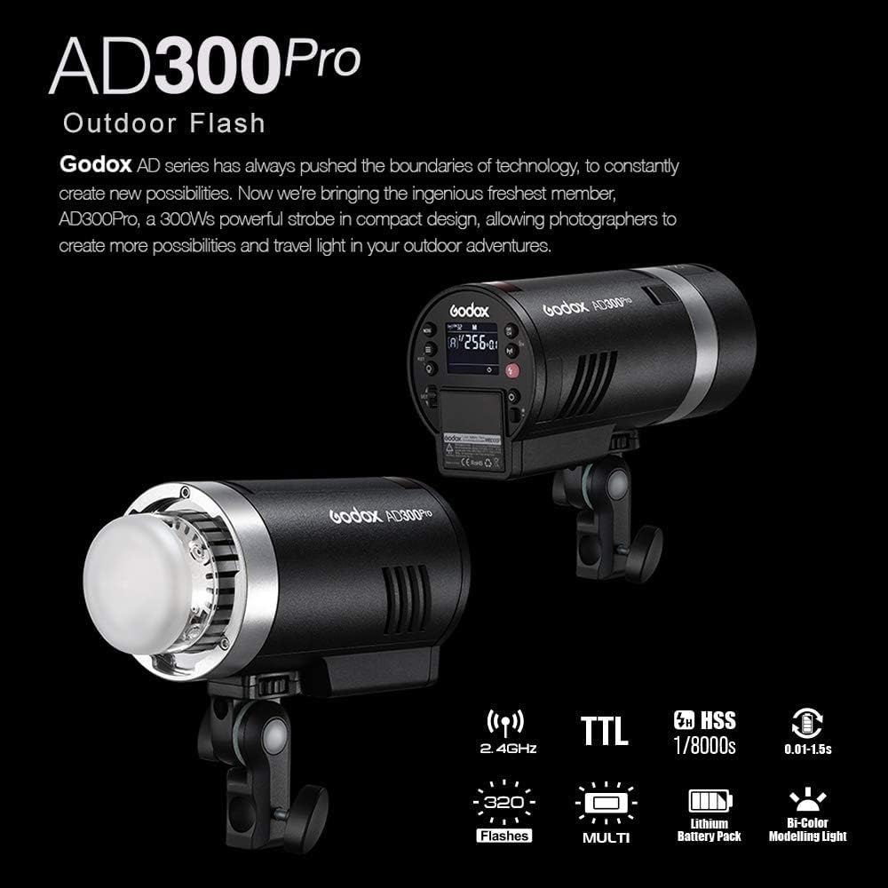 Godox AD300Pro แฟลชสตูดิโอแบบพ - Studio Strobe Hss Ttl บทวิจารณ์และราคา